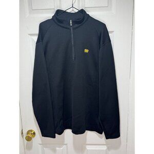 Nike Golf Men's Size XL Cambria Lion Logo Black 1/4 Zip Pullover Jacket